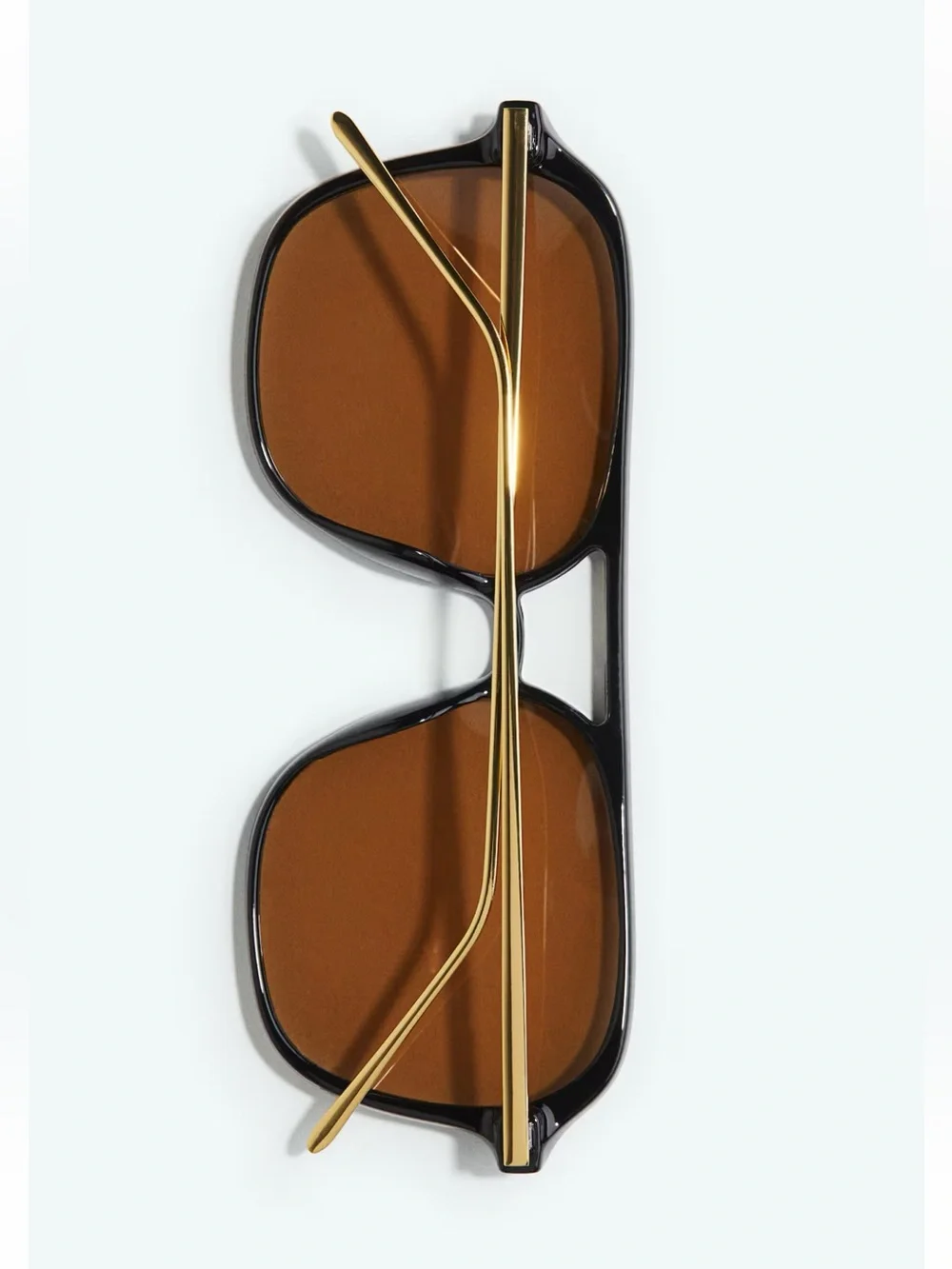 H&M Polarized Sunglasses Black/Gold New
